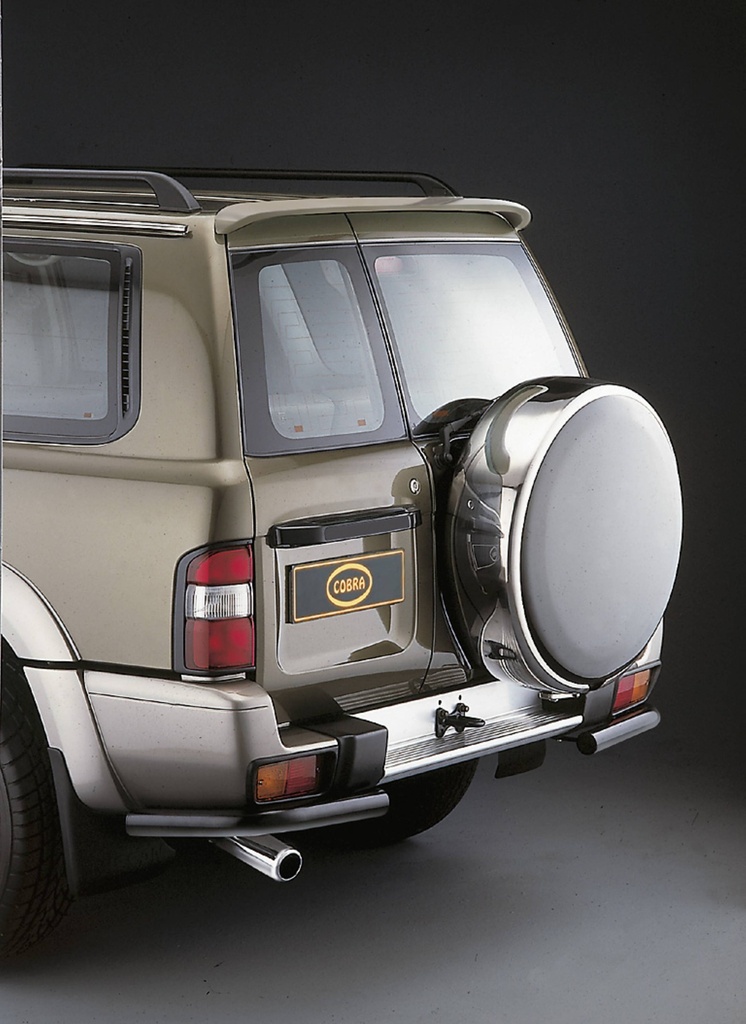 [NIS09915ES] Nissan Patrol Y61 from 1998: COBRA Chrome Exhaust Trim