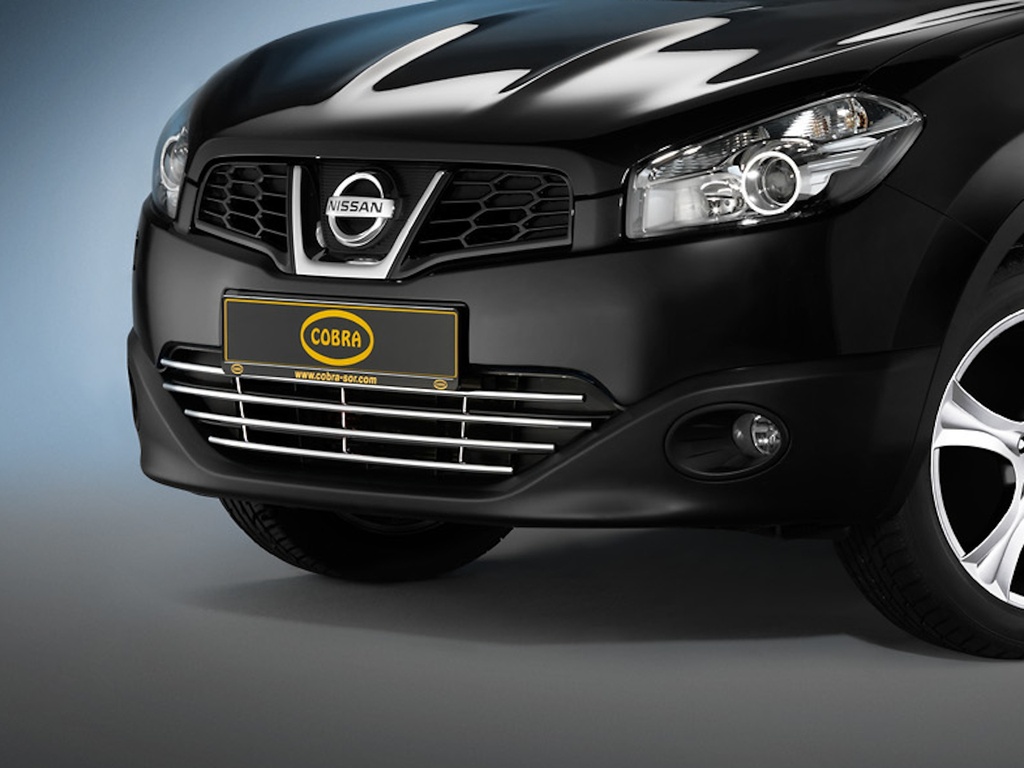 [NIS1385] Nissan Qashqai J10 Bj.10-14, Qashqai +2 (J10E) Bj.08-14: COBRA Stoßstangengrill