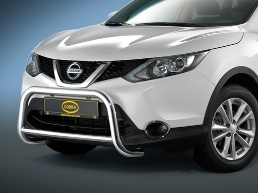 [NIS1951EC-S] Nissan Qashqai since 2014: COBRA Front Protection Bar | black powder coated