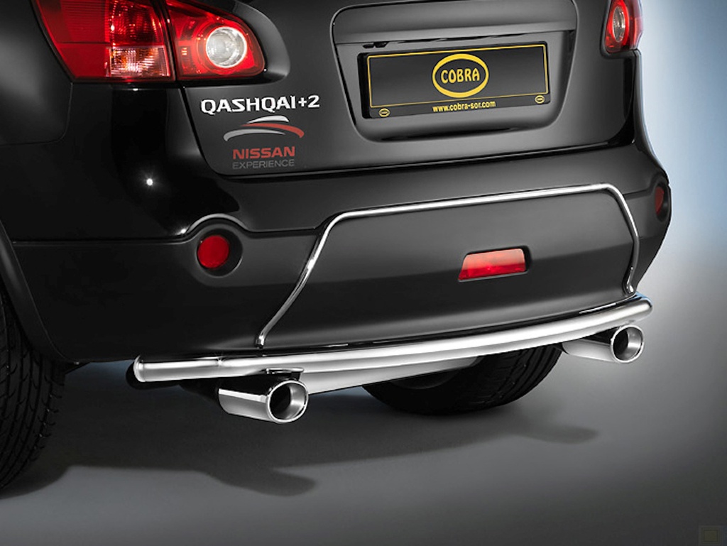 [NIS1373] Nissan Qashqai+2 from 2008: COBRA Rear Silencer