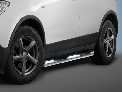 [OPEL1047] Opel Mokka, Mokka X & Chevrolet Trax: COBRA Seitenschutzrohre mit Trittstufen | hochglanzverchromt
