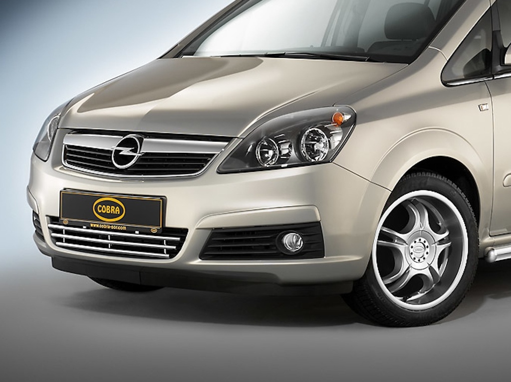 [OPEL2083] Opel Zafira 2005–2008: COBRA Chrome Bumper Grille