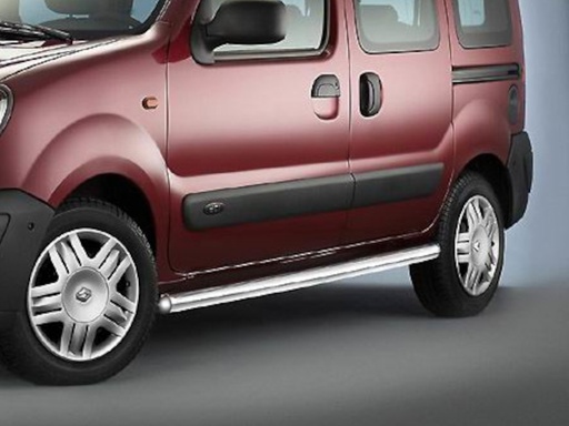[REN1077] Renault Kangoo (2003-2008) | long wheelbase: COBRA Side Protection Bars | satinized