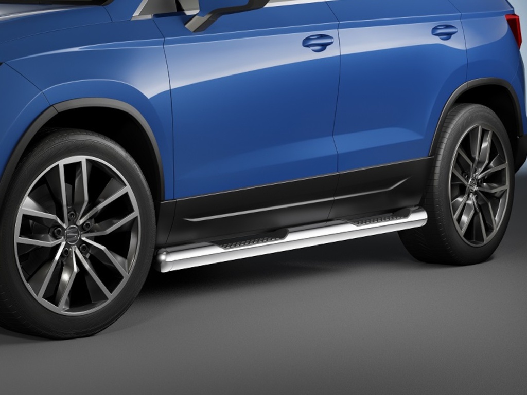 [SEAT1005] SEAT Ateca 2017–2020: COBRA Chrome Side Protection Bars with Steps