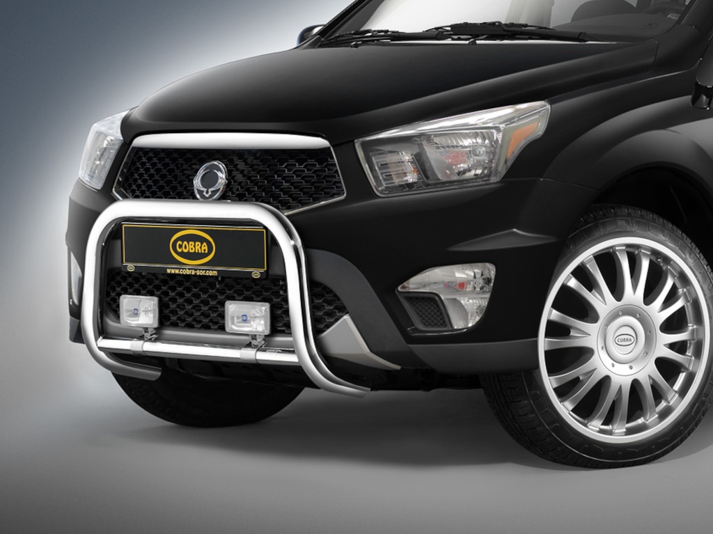 [SSA1271EC] SsangYong Actyon Sports 2012–2018: COBRA Chrome Front Protection Bar