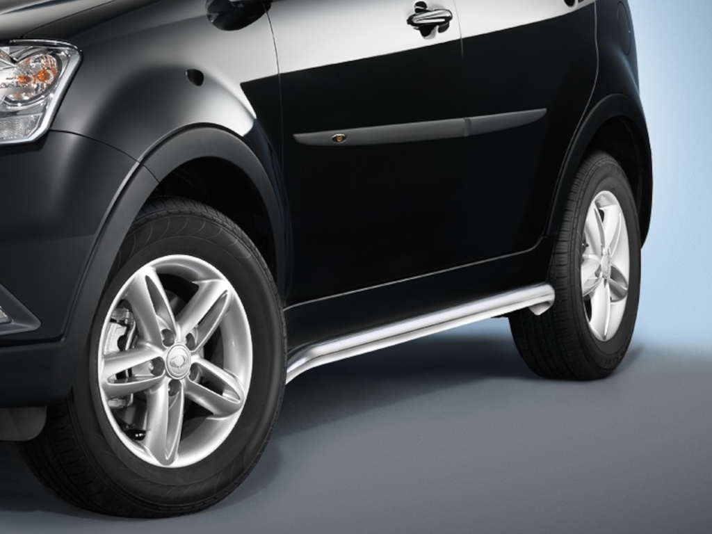 [SSA1255] SsangYong Korando 2011–2017: COBRA Chrome Side Protection Bars