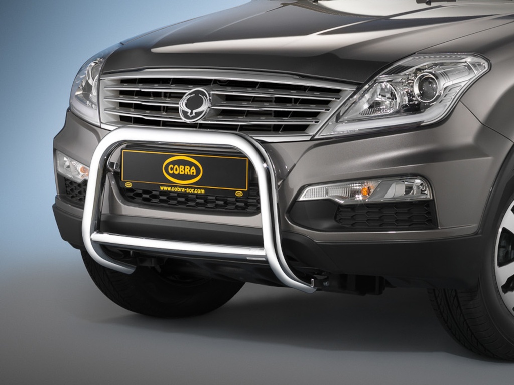 [SSA1203EC] SsangYong Rexton 2013–2017: COBRA Chrome Front Protection Bar