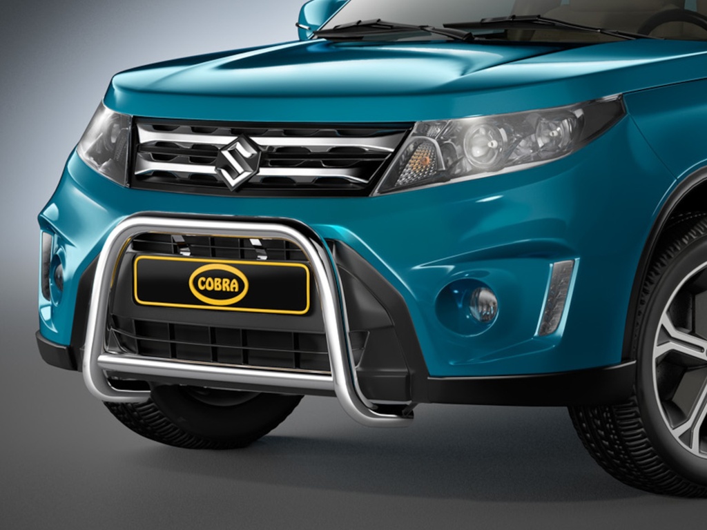 [SUZ1351EC] Suzuki Vitara Bj. 15: COBRA Chrom-Frontschutzbügel
